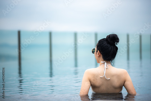 Asian travel concept. young...