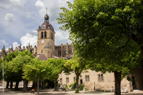 Monastery of Saint-Antoine l'Abbaye in medieval town in France
