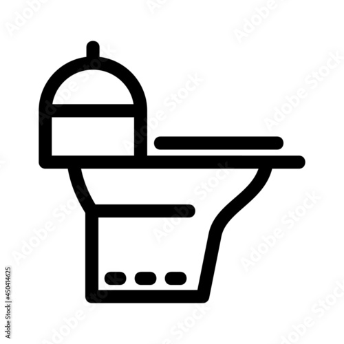 commode icon or logo isolated sign symbol vector illustration - high quality black style vector icons
