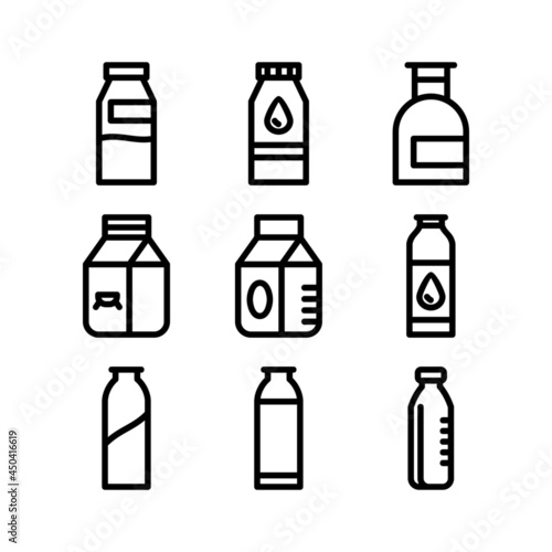 milk bottle icon or logo isolated sign symbol vector illustration - high quality black style vector icons 