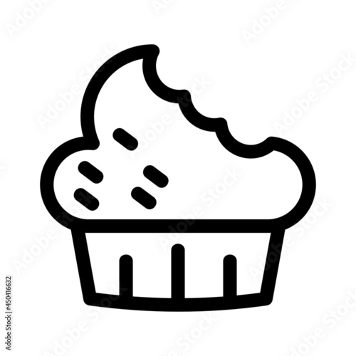 muffin icon or logo isolated sign symbol vector illustration - high quality black style vector icons 