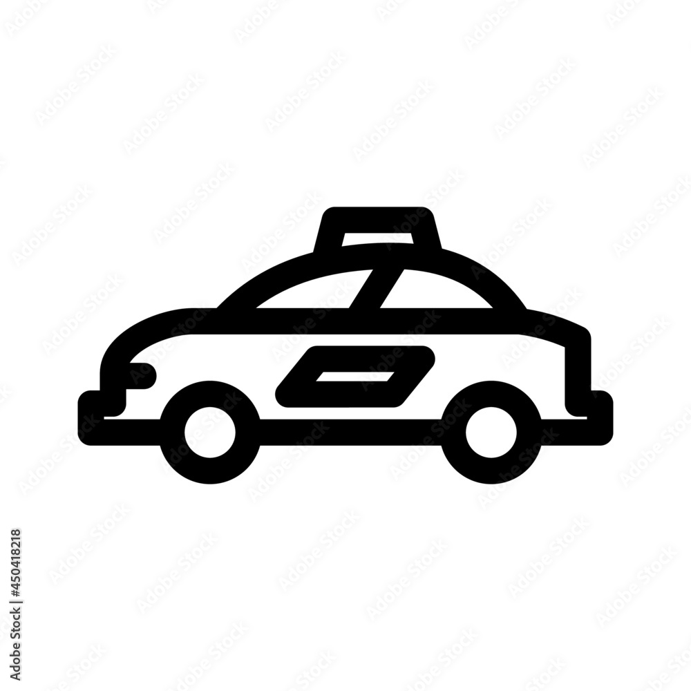 taxi icon or logo isolated sign symbol vector illustration - Collection of high quality black style vector icons
