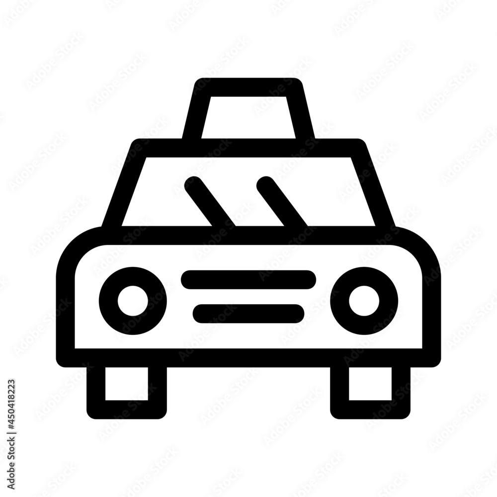 taxi icon or logo isolated sign symbol vector illustration - Collection of high quality black style vector icons
