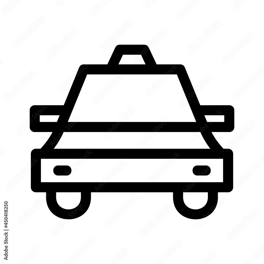 Obraz premium taxi icon or logo isolated sign symbol vector illustration - Collection of high quality black style vector icons 