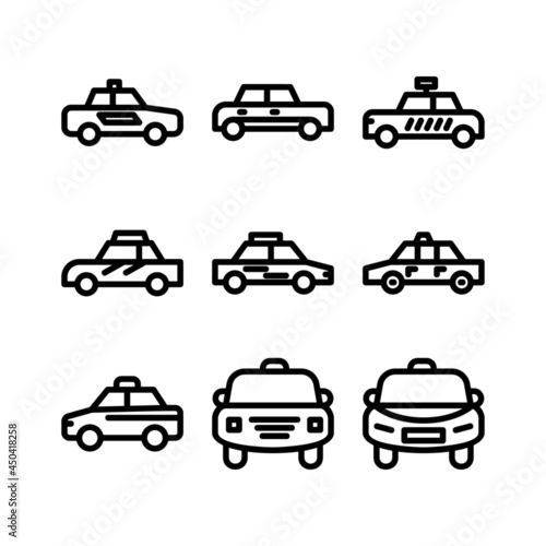 taxi icon or logo isolated sign symbol vector illustration - Collection of high quality black style vector icons 