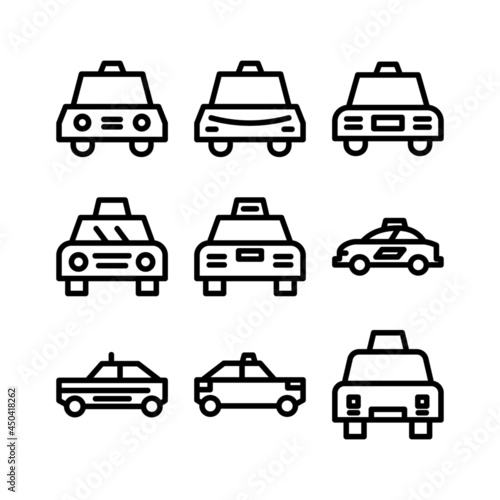 taxi icon or logo isolated sign symbol vector illustration - Collection of high quality black style vector icons 