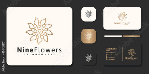 Luxury flower beauty logo design inspiration for salon spa skin care and product beauty other