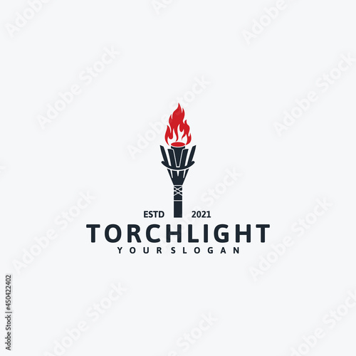 torch logo, reference logo for company