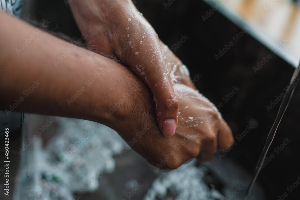 washing hands with water and soap washing hands with water and soap