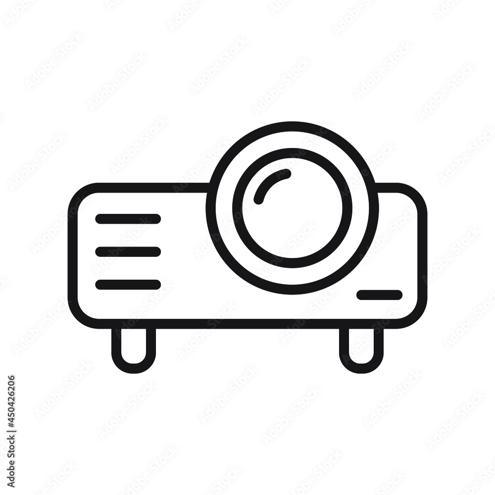 projector line icon illustration vector graphic projector line icon illustration vector graphic