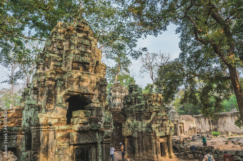 Cambodia Angkor Wat Ta Prohm Temple. Banteay Kdei Temple. Siem Reap, Cambodia