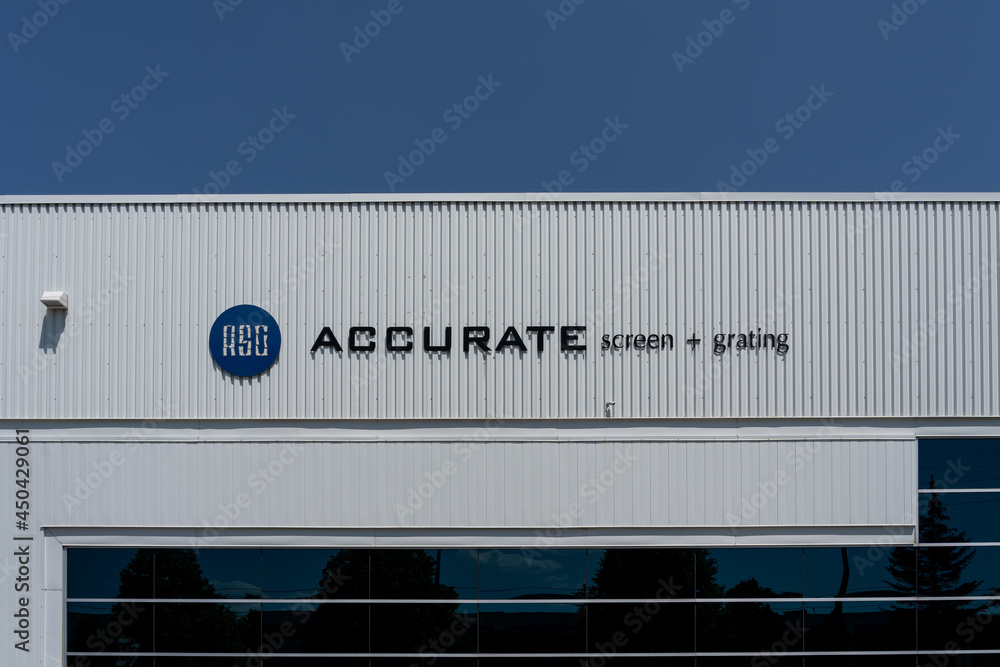 Mississauga, On, Canada August 4, 2021 Accurate Screen and Grating