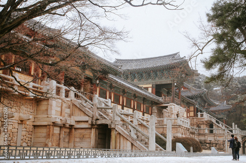 Bulguksa, a famous Buddhist temple of Silla period in Gyeongju, South Korea.