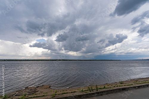 Clouds over the river