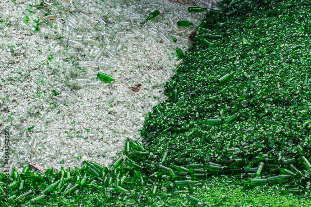 Top view Background many pieces recycle Top view Background many pieces recycle