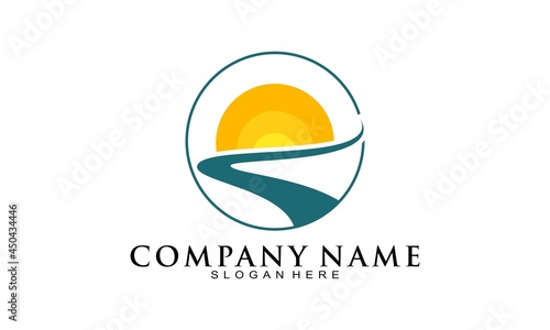 Creative road logo design