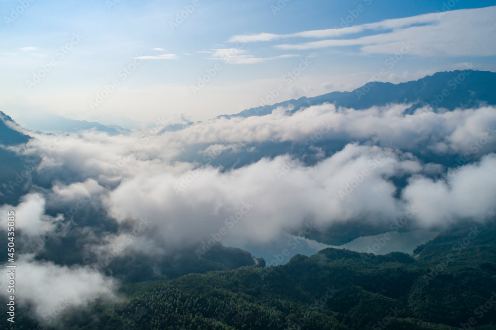 Clouds on the mountains, Jing'an, Jiangxi 