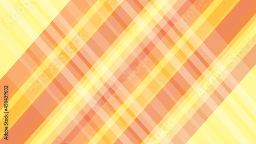 Abstract striped background vector, yellow-orange spectrum of stripes intersected by translucent white, background for banner or cover.