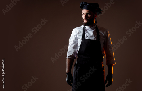 Portrait of a male chef on ...