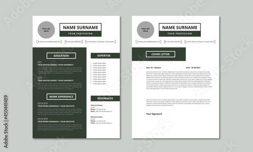 Creative Resume design vector template