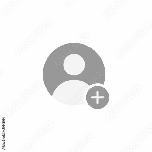 Add, Create Profile Photo Icon Vector for Social Media User