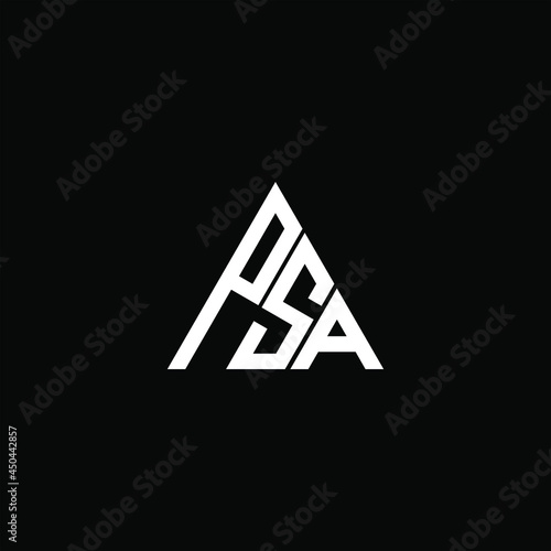 PSA letter logo creative design. PSA unique design


