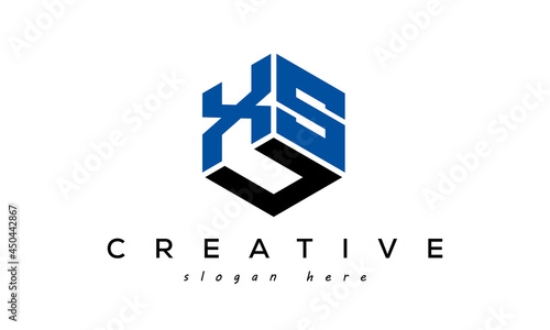 Letter XSU creative logo design vector	 photo