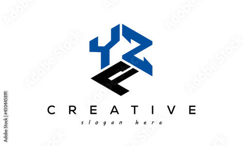 Letter YZF creative logo design vector	 photo