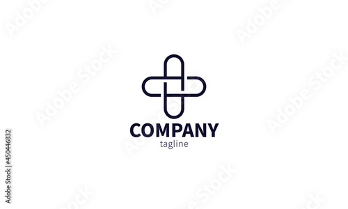 Premium vector medical logo design modern style 
