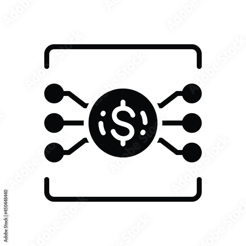 Black solid icon for fundamental