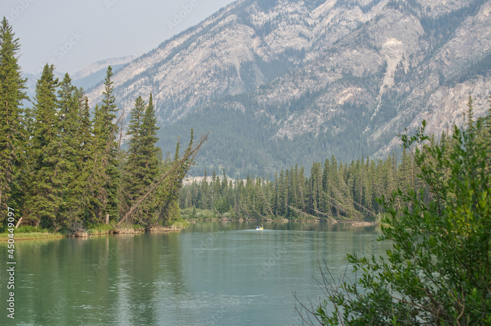 Bow River on a Smoky Morning