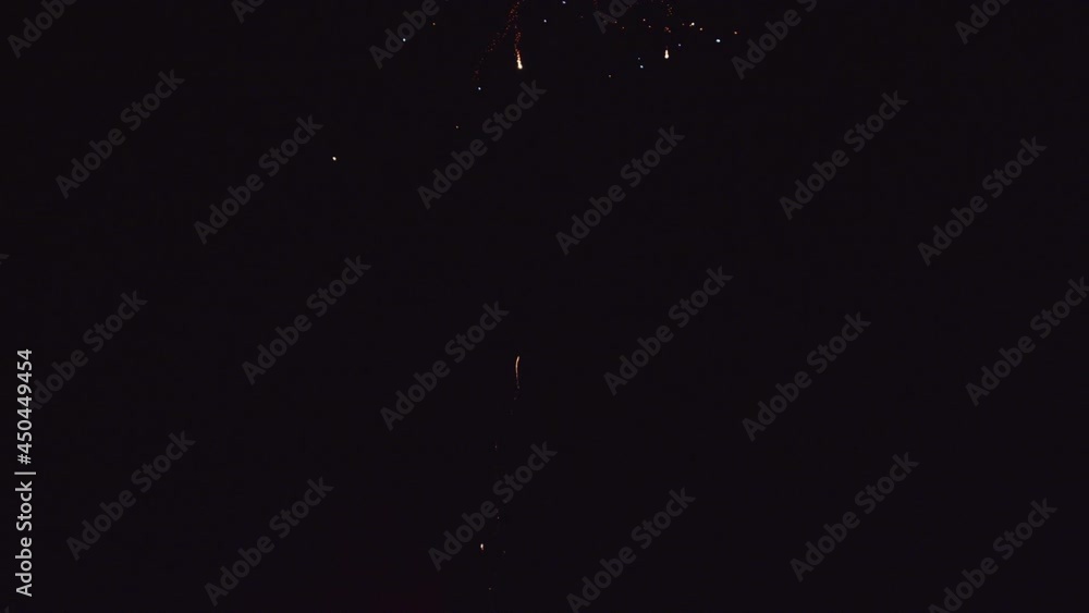 Short sequence of fireworks near a barn. Short sequence of fireworks near a barn.