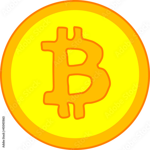 シンプルな仮想通貨のイメージ