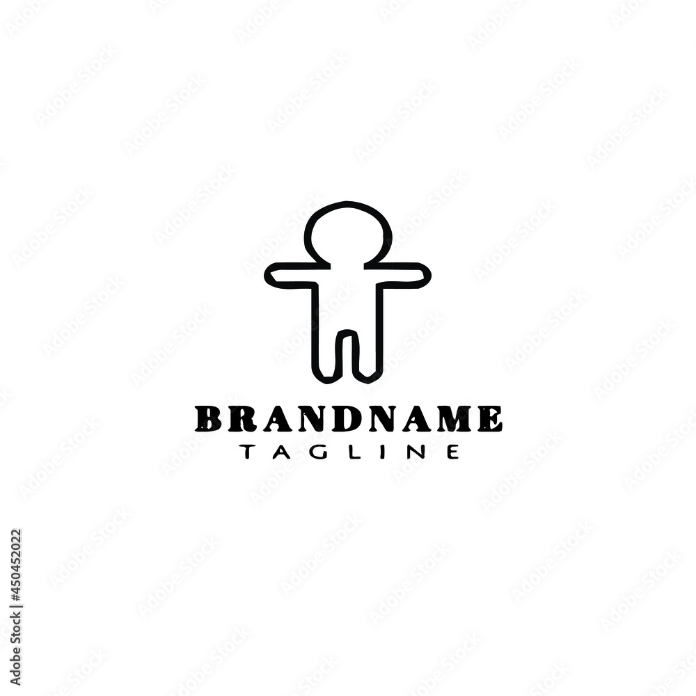 human logo cartoon design icon vector illustration human logo cartoon design icon vector illustration