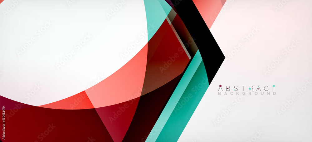 Obraz premium Vector color hexagons geometric abstract background