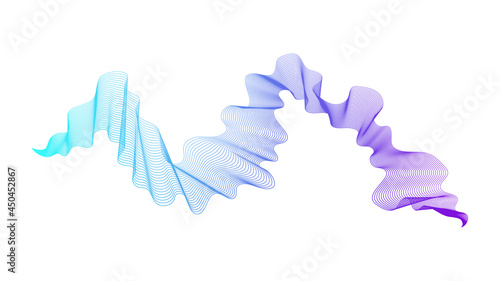Abstract backdrop with wave gradient lines