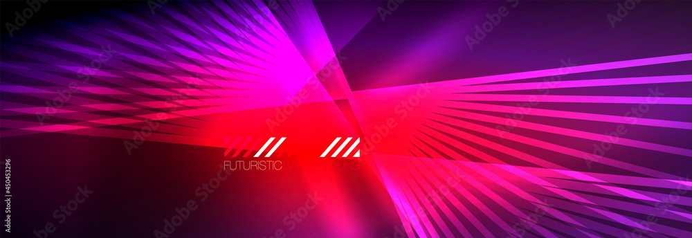Neon dynamic beams vector abstract wallpaper background. Wallpaper background, design templates for business or technology presentations, internet posters or web brochure covers Neon dynamic beams vector abstract wallpaper background. Wallpaper background, design templates for business or technology presentations, internet posters or web brochure covers
