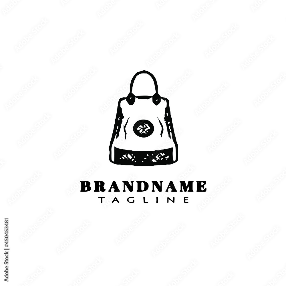 girl bag logo icon cartoon design style vector illustration girl bag logo icon cartoon design style vector illustration