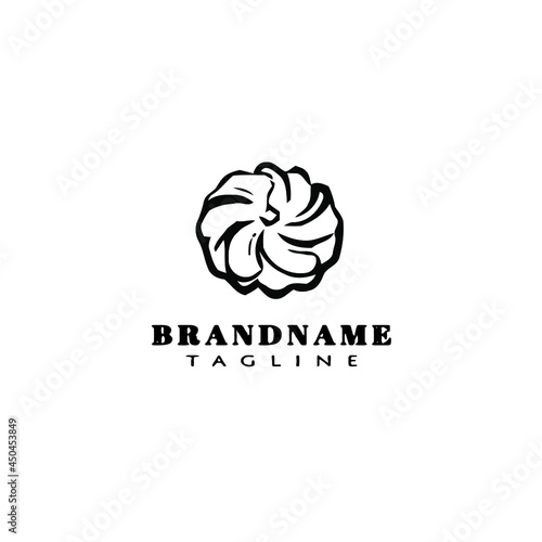 bakery cartoon logo outline template icon vector illustration