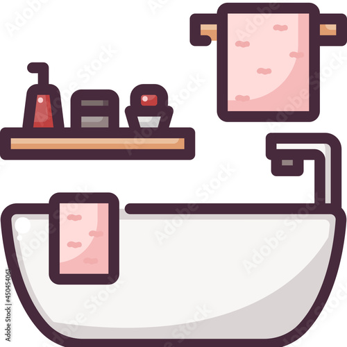 bath line icon