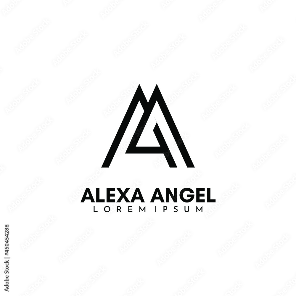 initial letter AA logo vector design template initial letter AA logo vector design template