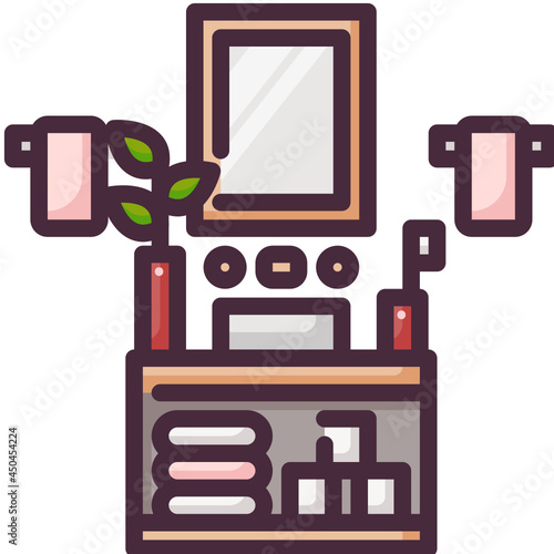 washbasin line icon