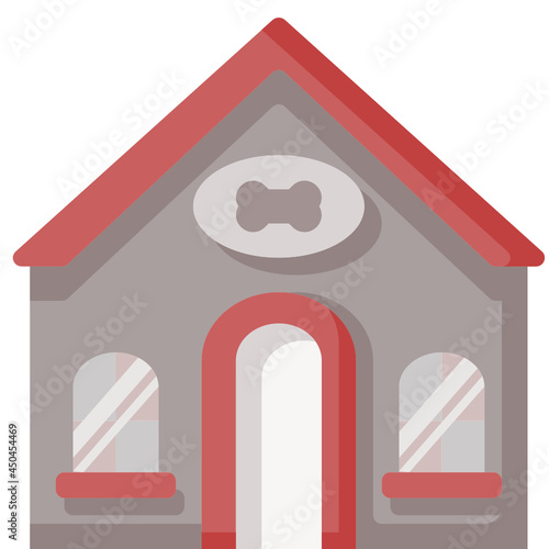 dog house flat icon