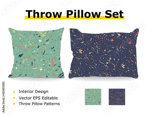 pillows on a bed