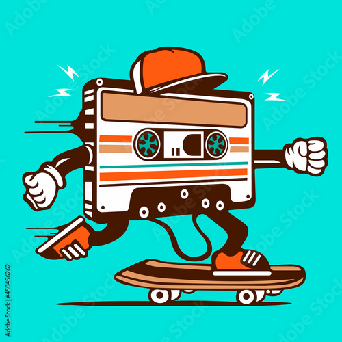 Unusual design vintage cassette