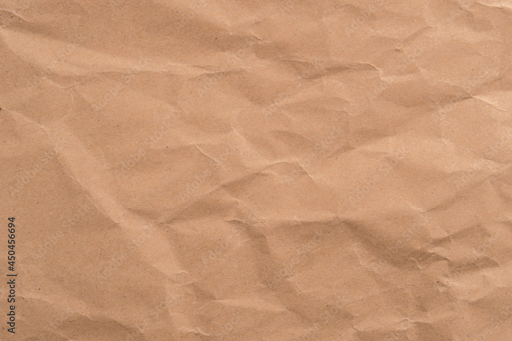 Old wrinkled brown wrapping paper Old wrinkled brown wrapping paper