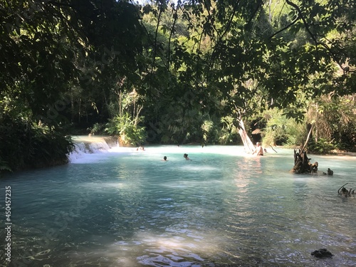 Quangxi Falls in Luang Prabang, Laos