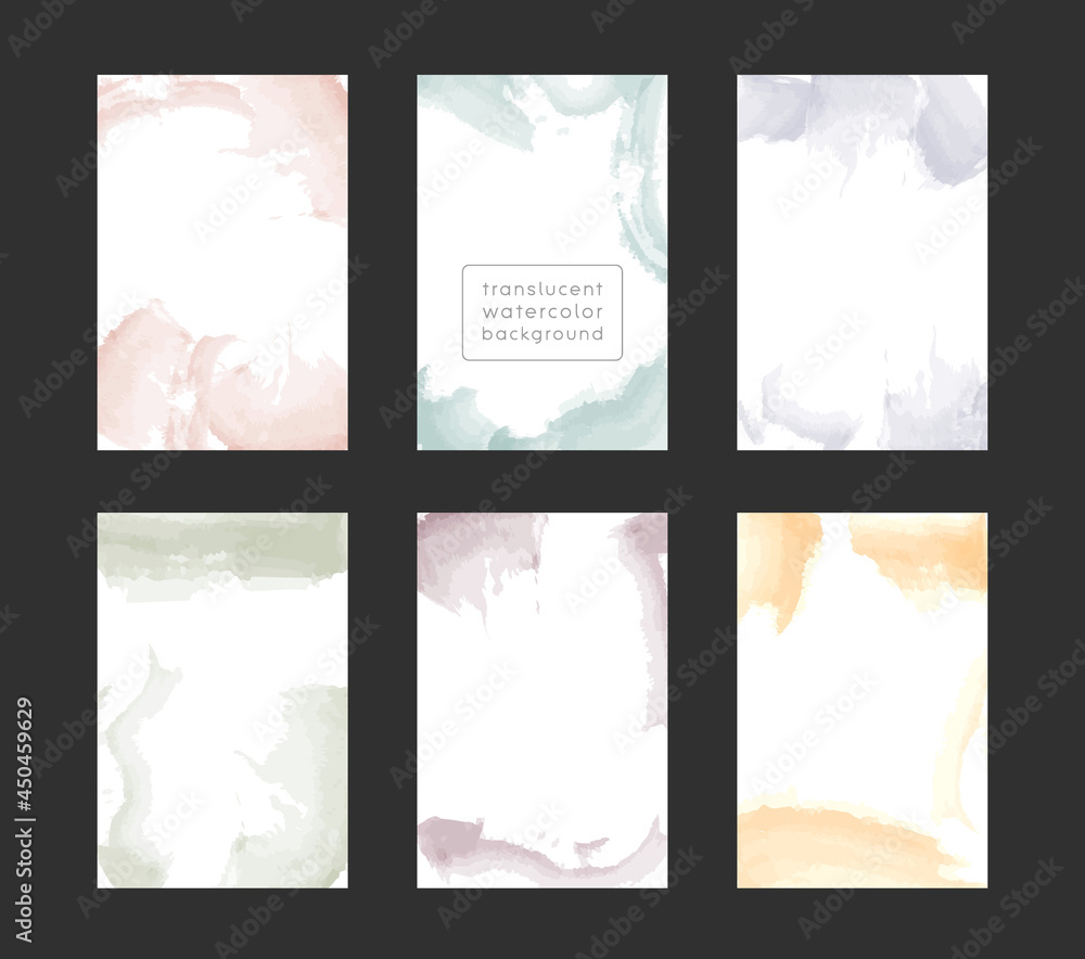 Watercolor frame template collection with copy space, abstract translucent water color brush strokes. Vertical format for invitation bannr buisiness card and social media Watercolor frame template collection with copy space, abstract translucent water color brush strokes. Vertical format for invitation bannr buisiness card and social media