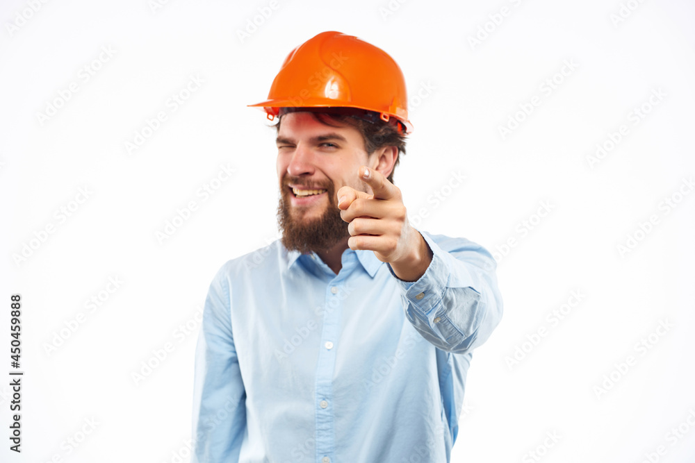 male engineer documents in hand and drawings Studio hand gesture male engineer documents in hand and drawings Studio hand gesture