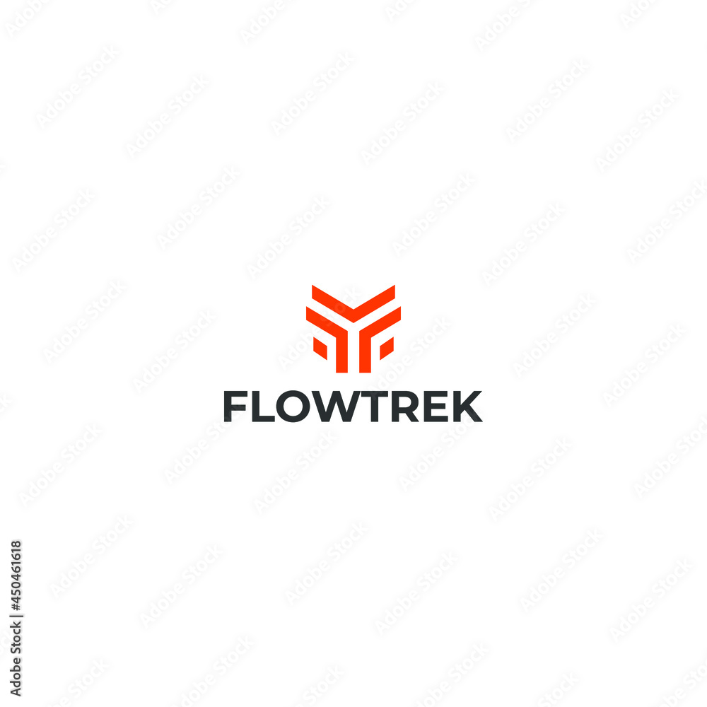 flowtrek icon vector logo design. flowtrek template quality logo symbol inspiration flowtrek icon vector logo design. flowtrek template quality logo symbol inspiration